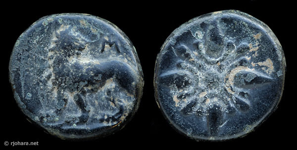 [Image: The first bronze coin type of ancient Miletus.]