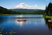 Trillium Lake med Mount Hood i bakgrunnen