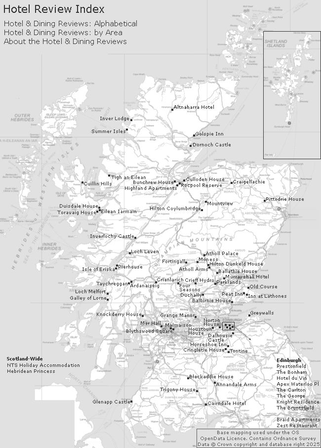 Hotels & Inns Index Clickable Map