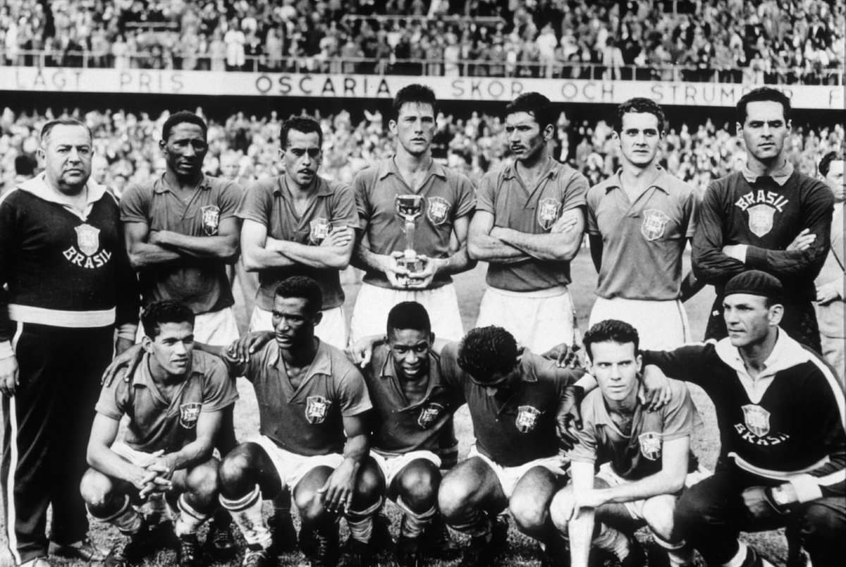 Brasil vinner VM i fotball (1958)