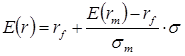 Epected rate of return given combination of an investment