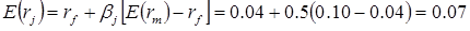 An example of calculating a return to a project