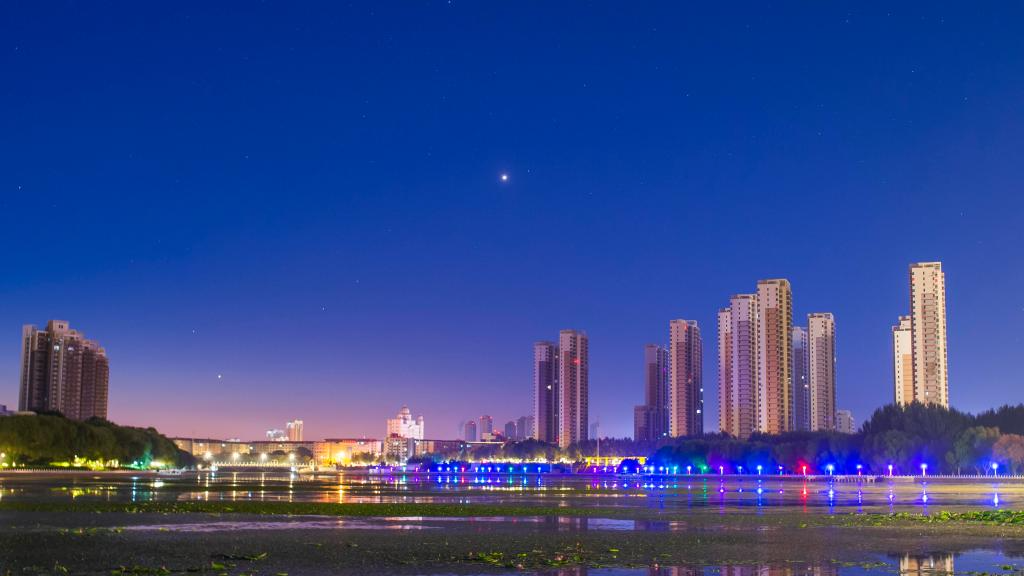 View of Venus at greatest annual altitude seen in China's Heilongjiang
