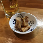 しずおかおでん じゃんか - 生ビールとお通し(^^)
            たけのこを煮たもの(^^)