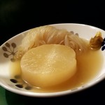 情熱屋台 赤ちょうちん - おでん　大根と糸コン
