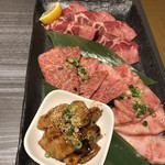 清香園 - 特選盛合せ 上ロース/上カルビ/塩タン/ミノ