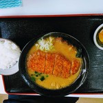 角山食堂 - かつラーメン800円