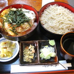 Soba Dokoro Sansui - かつ丼＋せいろセット