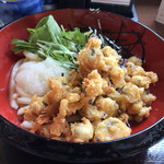 Marugame Seimen Chino Ten - あさりバラ天ぶっかけ（並）490円