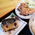 Kurochan - 選べる定食　さば焼ととり唐揚‼️