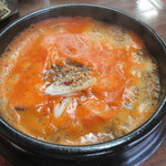 焼肉秦家 - 手打温麺 中辛　860円