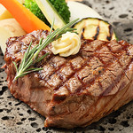 Meat cafe Futariya - 溶岩牛ステーキ