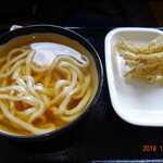Sanuki Udon Hagiya - かけ（温）、ごぼう天