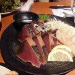 藁焼き 日本酒処 個室居酒屋 龍馬 - 2020年1月　塩で食べる藁焼きカツオのたたき