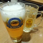 Kiyoken Chuka Shokudo - 生ビール(中)＆ハイボール