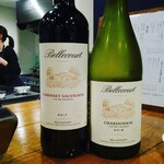 檸檬 - グラスワインの南仏ベルクールのカベルネとシャルドネ
