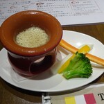 Pizza Ya no Beer Cafe - お通しのバーニャカウダ
