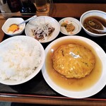 中華味処 悟空 - 日替定食：カニ玉（\900）