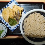 Kakunaka Udon Ten - 鶏天ざるうどん（3玉）
