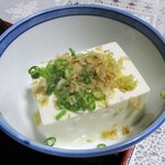 角屋 - 定食の冷奴。　　　　　2020.08.13