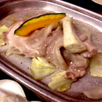 Kinugawa Park Hotel Z - 夕食の陶板焼き