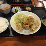もも焼き　縁 - 唐揚げ定食