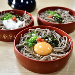 出雲そば かねや - 三色割子3段@1,100円