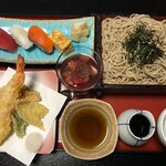 Tomiya - '21/02/21 大海老天せいろと寿司セット（外税1,200円）