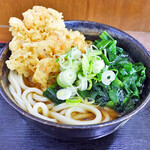 長命うどん 春日井店 - 小盛り（並）ｗｉｔｈワカメ＆かき揚げ