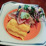 唐や - カツオの刺身とだし巻き玉子