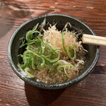 Ogura Yama - お通し、大根おろし