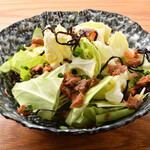 くずし割烹 ぼんた 個室お二階 - 鯖へしこ塩キャベツ