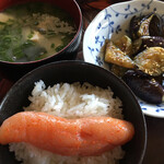 魚匠庵 - ある日のワタシの朝食(貧しいって笑うな！)