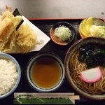 手打ちうどん・そば勝美 - そば定食１３５０円(税込)