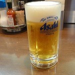 ビフテキのHibio スエヒロ - 生ビール ￥500