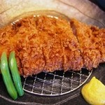 Tonkatsu Kaikatei Arata Ten - 熟成ジャンボロースカツ定食。１５３０円
