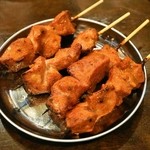 焼とん あかし - 2014.2 レバみそ（1串100円）