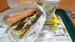 Subway I-Asu Tsukuba Ten - ☆エビアボカド&烏龍茶☆