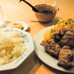Aji no Mise Nishiki Fudo Mae Ten - 鶏のから揚げ定食