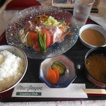 McGregor Country Club Restaurant - 2015.07　三元豚の厚切り冷製ロース膳　￥1458-