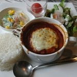 カフェ クウネル - シチュー・ド・ハンバーグランチ