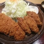 Katsu Ei Susono Ten - 2016年1月　ロース＆カキフライ定食　1880円+税