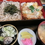 黒潮庵 - 2016.6　カツ丼ソバセット全貌