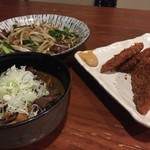 籠 - レバニラ、ハムカツ、煮込み