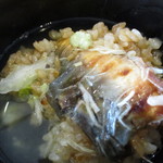 Japanese cuisine Chikubu Shima - 〆は残った肝吸かけて茶漬けに・・・完食！