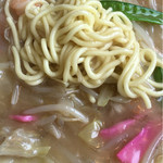 Ramen no Rikimen - 麺は、柔らかい太麺です