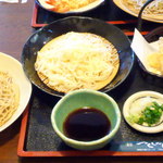 Tsukushinbo - 鶴亀天せいろ(そば＆うどん)￥1380 
