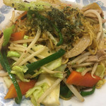 Aji no Mise Nishiki Fudo Mae Ten - 醤油焼き麺のアップ