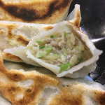 Aji no Mise Nishiki Fudo Mae Ten - 焼餃子のアップ
