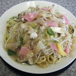 Yamaguchi Ya - 皿うどん（太麺）@750